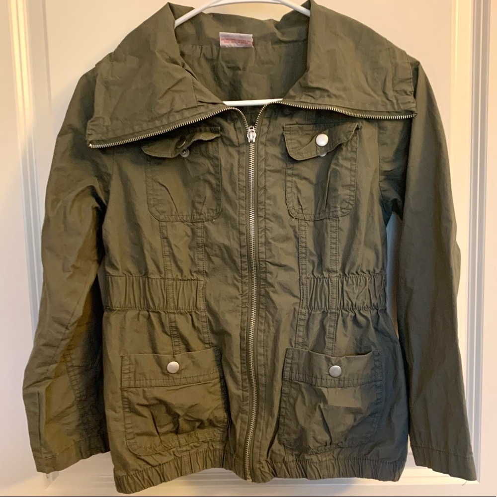Yigga Girls Jacket Army Green